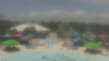 Weather camera view of Pirates Bay Water Park.