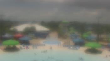 Weather camera view of Pirates Bay Water Park.
