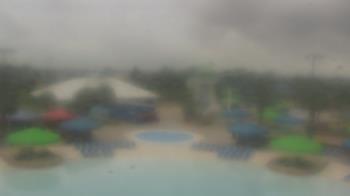 Weather camera view of Pirates Bay Water Park.