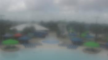 Weather camera view of Pirates Bay Water Park.