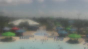 Weather camera view of Pirates Bay Water Park.