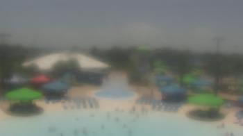 Weather camera view of Pirates Bay Water Park.