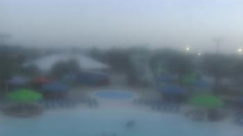 Weather camera view of Pirates Bay Water Park.