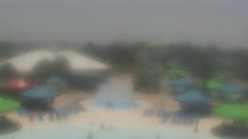 Weather camera view of Pirates Bay Water Park.