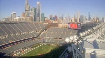 Weather camera view of Soldier Field.