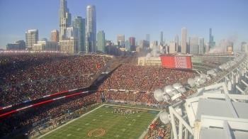 Weather camera view of Soldier Field.