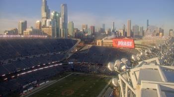 Weather camera view of Soldier Field.