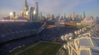 Weather camera view of Soldier Field.