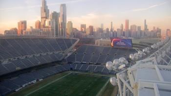 Weather camera view of Soldier Field.