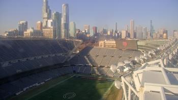 Weather camera view of Soldier Field.