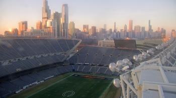 Weather camera view of Soldier Field.