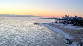 Weather camera view of Edgewater Beach.