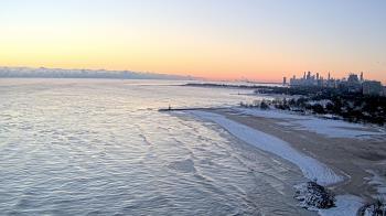 Weather camera view of Edgewater Beach.