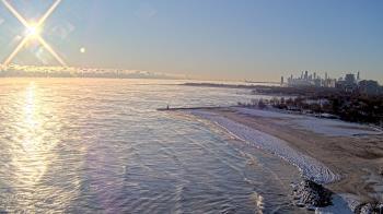 Weather camera view of Edgewater Beach.