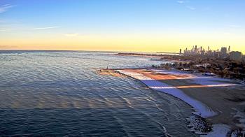 Weather camera view of Edgewater Beach.