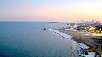 Weather camera view of Edgewater Beach.