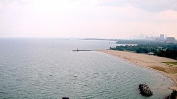 Weather camera view of Edgewater Beach.