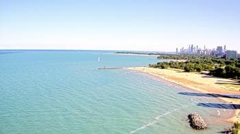 Weather camera view of Edgewater Beach.