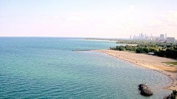 Weather camera view of Edgewater Beach.