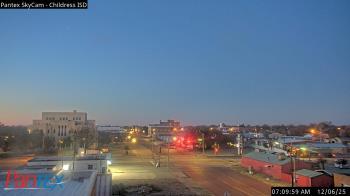 Weather camera view of Childress ISD.
