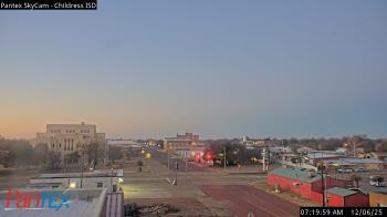 Weather camera view of Childress ISD.