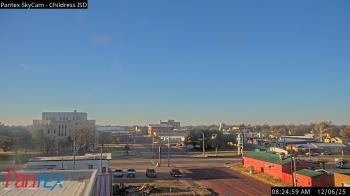 Weather camera view of Childress ISD.