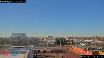 Weather camera view of Childress ISD.