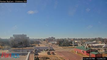 Weather camera view of Childress ISD.