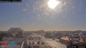 Weather camera view of Childress ISD.