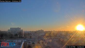 Weather camera view of Childress ISD.