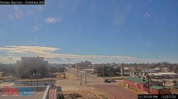 Weather camera view of Childress ISD.