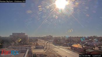 Weather camera view of Childress ISD.