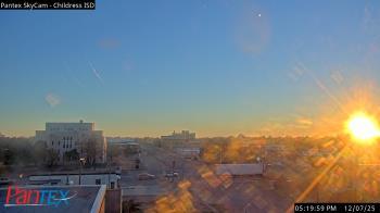 Weather camera view of Childress ISD.