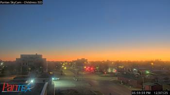 Weather camera view of Childress ISD.