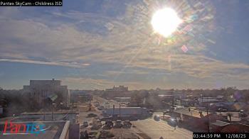 Weather camera view of Childress ISD.