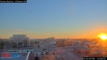 Weather camera view of Childress ISD.