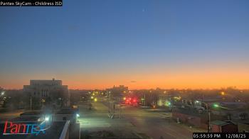 Weather camera view of Childress ISD.