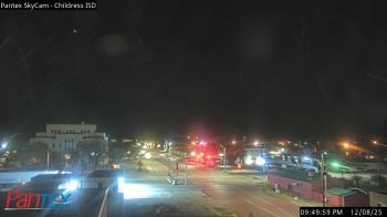 Weather camera view of Childress ISD.