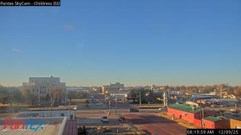 Weather camera view of Childress ISD.
