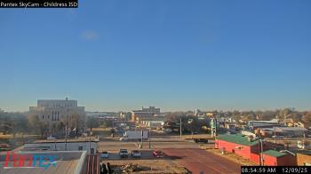 Weather camera view of Childress ISD.