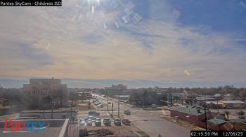 Weather camera view of Childress ISD.