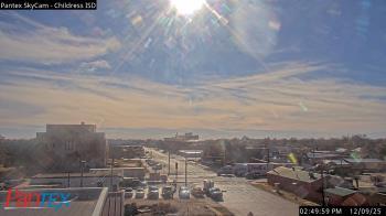 Weather camera view of Childress ISD.