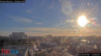 Weather camera view of Childress ISD.