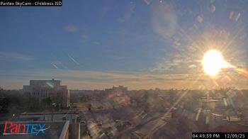 Weather camera view of Childress ISD.