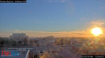 Weather camera view of Childress ISD.