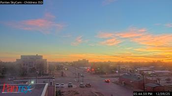 Weather camera view of Childress ISD.