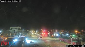Weather camera view of Childress ISD.