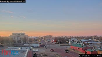 Weather camera view of Childress ISD.