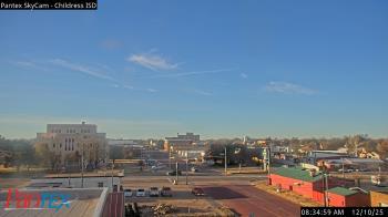 Weather camera view of Childress ISD.
