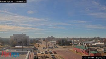 Weather camera view of Childress ISD.